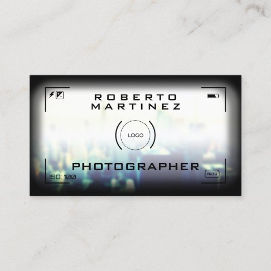 カメラの照準フェイクの外観 名刺 (正面)