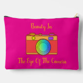 カメラの目の美しい アクセサリーポーチ (裏面)