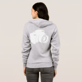 カメラの背部が付いているカメラマンのジャケット パーカ (裏面フル)