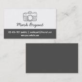 、カメラの落書きスタイリッシュな、ヒップスターカメラマン 名刺 (正面/裏面)