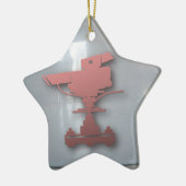 カメラの行為をつけます セラミックオーナメント (左)