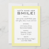 カメラの誕生日の招待状 招待状 (裏面)