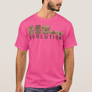 カメラの進化Tシャツ - おもしろフォトグラフィー Tシャツ