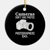カメラは写真を撮らない写真撮影者 セラミックオーナメント (正面)