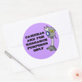 カメラは研究目的のみ ラウンドシール (封筒)