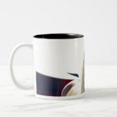 カメラまでの鼻との日光のシャイヤー ツートーンマグカップ (左)