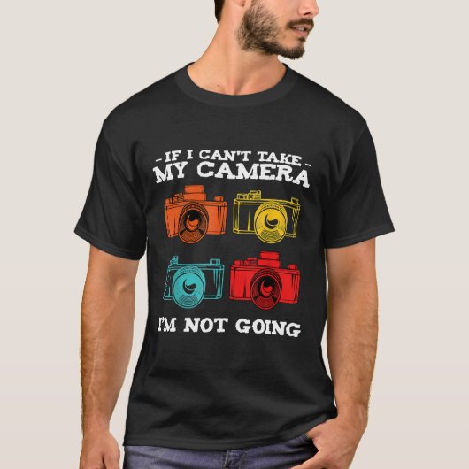カメラもしカメラマン写真が撮れない Tシャツ (正面)