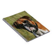 カメラを凝視しているボクサー犬 ノートブック (右側)