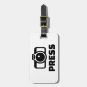 カメラを押して下さい ラゲッジタグ (正面縦)