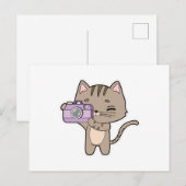 カメラを持った写真家としての猫 ポストカード (正面/裏面)
