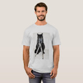 カメラを持った猫 Tシャツ (正面フル)