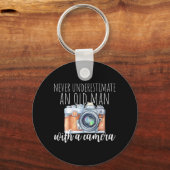 カメラを持った老人 キーホルダー (正面)