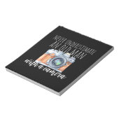 カメラを持った老人 ノートパッド (回転)