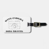 カメラを持って - 旅に出よう - 荷札 ラゲッジタグ (正面横)