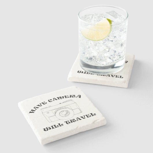 カメラを持って、旅行する – Stone Coaster ストーンコースター (横)