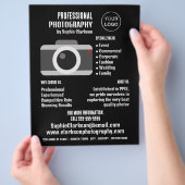 カメラアイコン、写真家、写真撮影 チラシ (手)