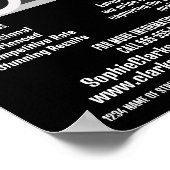 カメラアイコン、写真家、写真撮影 ポスター (角)