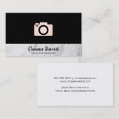 カメラアイコン |大理石トリム 名刺 (正面/裏面)