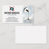 カメラアイコン | 雲 | スタジオライト 名刺 (正面/裏面)