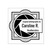 カメラアパーチャパーソナライズされたフォトグラファーのスタンプ ラバースタンプ (インプリント)