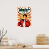 カメラアートのポップ・アートの男 ポスター (キッチン)