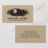 カメラインク（ばちゃばちゃ）跳ねる 名刺 (正面/裏面)