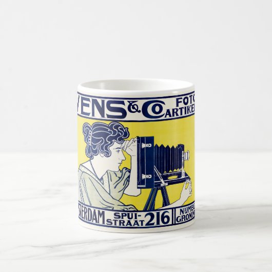 カメラウーマン、写真家、ヴァンカスペル コーヒーマグカップ (中央)