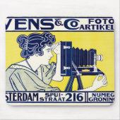 カメラウーマン、写真家、ヴァンカスペル マウスパッド (正面)