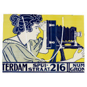 カメラウーマン、写真家、ヴァンカスペル ラージペーパーバッグ (裏面)