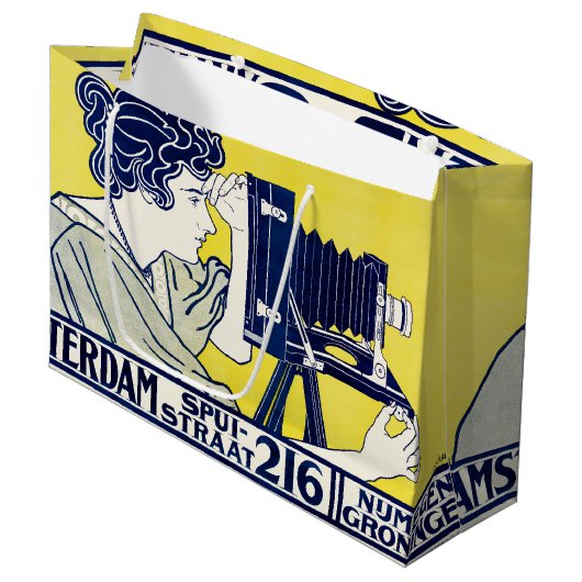 カメラウーマン、写真家、ヴァンカスペル ラージペーパーバッグ (正面アングル)