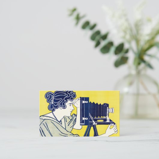 カメラウーマン、写真家、ヴァンカスペル 名刺 (スタンド正面)