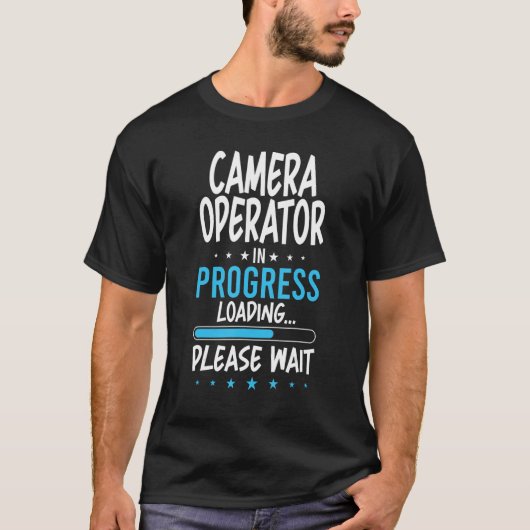 カメラオペレータの処理中 Tシャツ (正面)