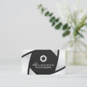 カメラカメラシャッターモダン撮影 名刺 (スタンド正面)