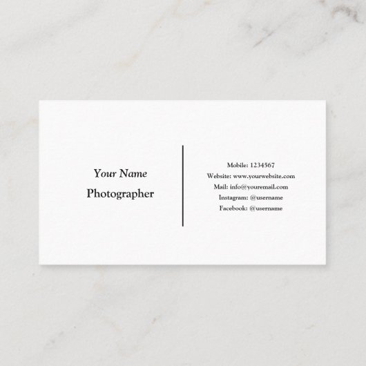 カメラカメラ 名刺 (裏面)