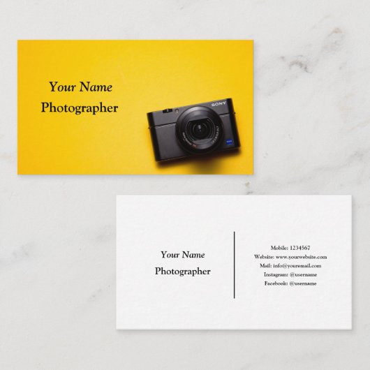 カメラカメラ 名刺 (正面/裏面)