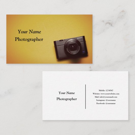 カメラカメラ 名刺 (正面/裏面)