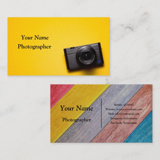 カメラカメラ 名刺 (正面/裏面)