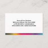 カメラカラフルレンズロゴ |ハーフトーン 名刺 (裏面)