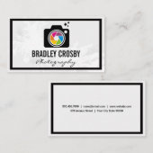 カメラカラフルレンズロゴ 名刺 (正面/裏面)