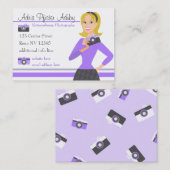 カメラガールパープル 名刺 (正面/裏面)