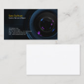 カメラサービス&修理ビジネスカードカメラレンズ 名刺 (正面/裏面)