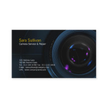 カメラサービス&修理ビジネスカードカメラレンズ