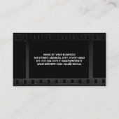 カメラシャッターレンズ |フィルムの背景 名刺 (裏面)