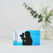 カメラシルエット、写真家、写真 名刺 (スタンド正面)