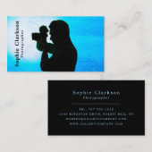 カメラシルエット、写真家、写真 名刺 (正面/裏面)