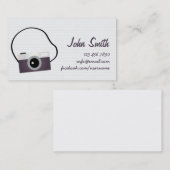 カメラシンプルカメラマン名刺 名刺 (正面/裏面)