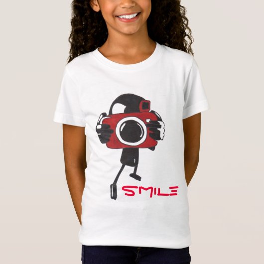 カメラスマイルTシャツ Tシャツ (正面)