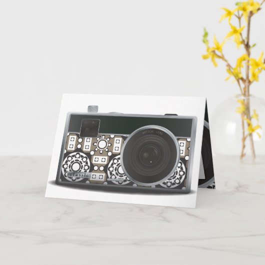 カメラデコ カード (黄色い花)