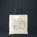 カメラトートバッグのスケッチ トートバッグ<br><div class="desc">チーズ言え！あっちょっとスケッチカメラだ</div>
