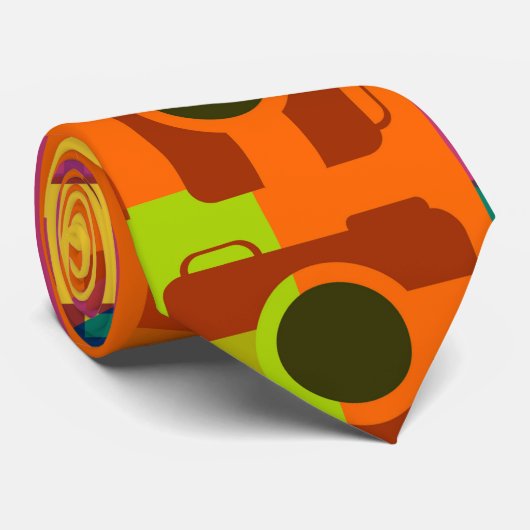 カメラパターン ネクタイ (ロール)